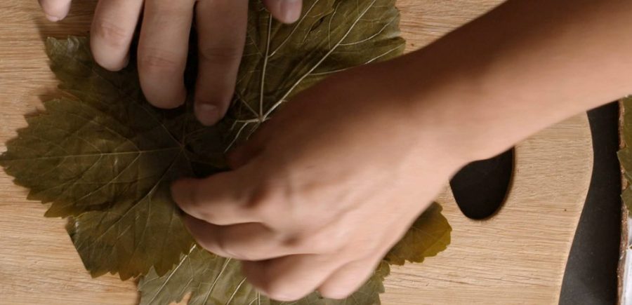 Baked Goat Cheese Wrapped in Grape Leaves 2