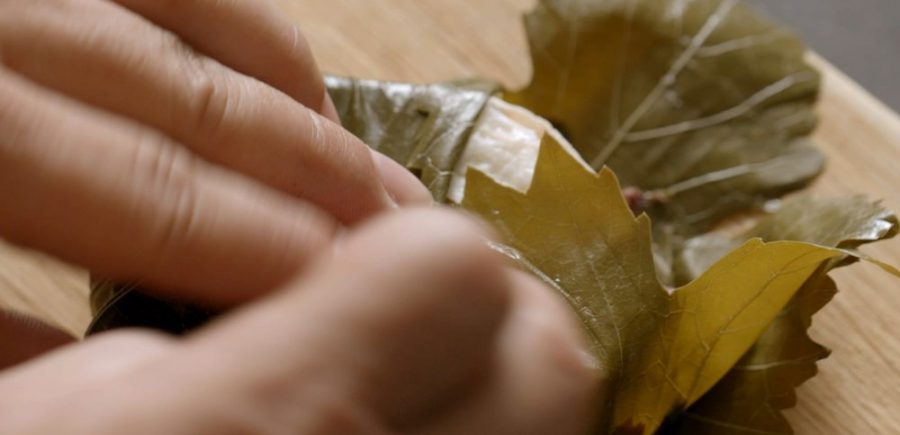 Baked Goat Cheese Wrapped in Grape Leaves 4