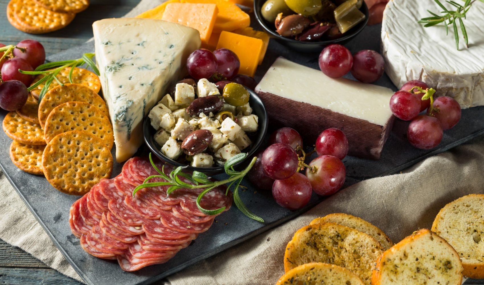 gourmet fancy charcuterie board
