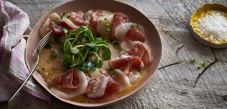 Scallop and Coppa Carpaccio Hero A