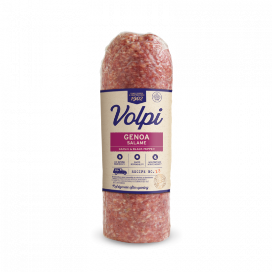 Bulk Genoa Salame Garlic Black Pepper Volpi Foods 1