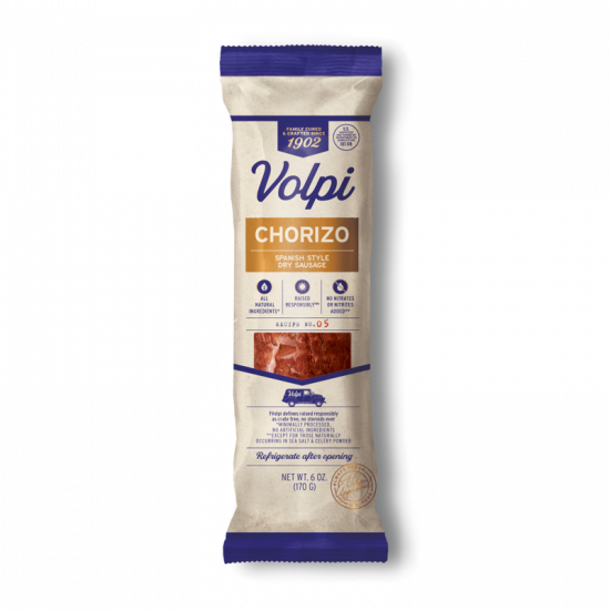 Chorizo Spanish Style Dry Sausage 6oz Volpi Foods