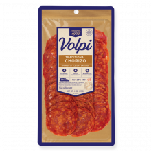 Presliced Traditional Chorizo 4oz Spanish Style Dry Sausage Volpi Foods 1