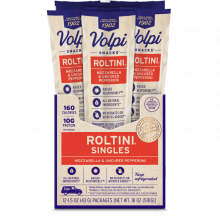 Roltini 12ct Mozzarella And Uncured Pepperoni 85444 Volpi Foods Snack