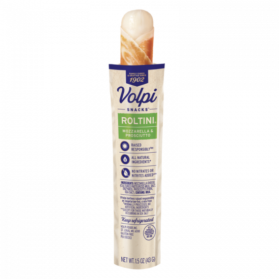 Roltini Mozzarella Prosciutto Ham Straight Volpi Snacks Volpi Foods 1