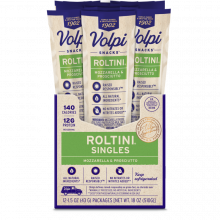 Roltini Mozzarella Prosciutto Singles 12ct Volpi Foods Snack