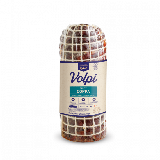 Volpi Bulk Spicy Coppa Slow Aged Pork Shoulder Volpi Foods 1