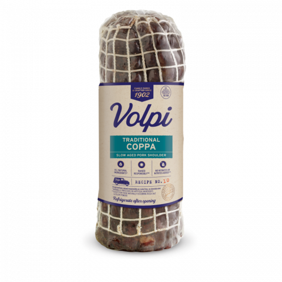 Volpi Bulk Traditional Coppa Slow Aged Pork Shoulder Volpi Foods 1